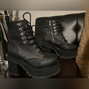 Demonia | Assault-100 Gothic Lace Up boots size 10